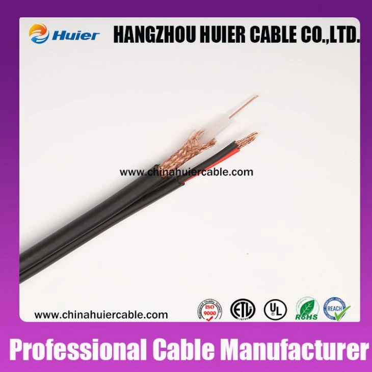 Indoor / Outdoor RG59+Power RG59 Siamese RG59+DC Coaxial Cable